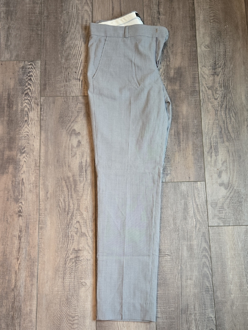 Banana Republic Light Gray Women's Dress Pants - Tailored Flat Front